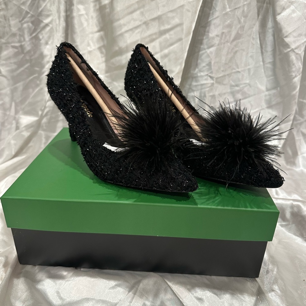 Kate Spade Marabou Heels